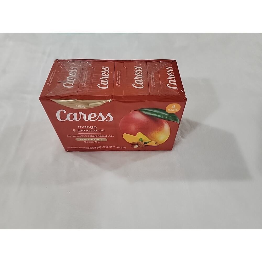 Caress Rejuvenating Beauty Bar Soap Mango & Almond Oil - 2 Pack, 8 Bars Total - Picture 8 of 8